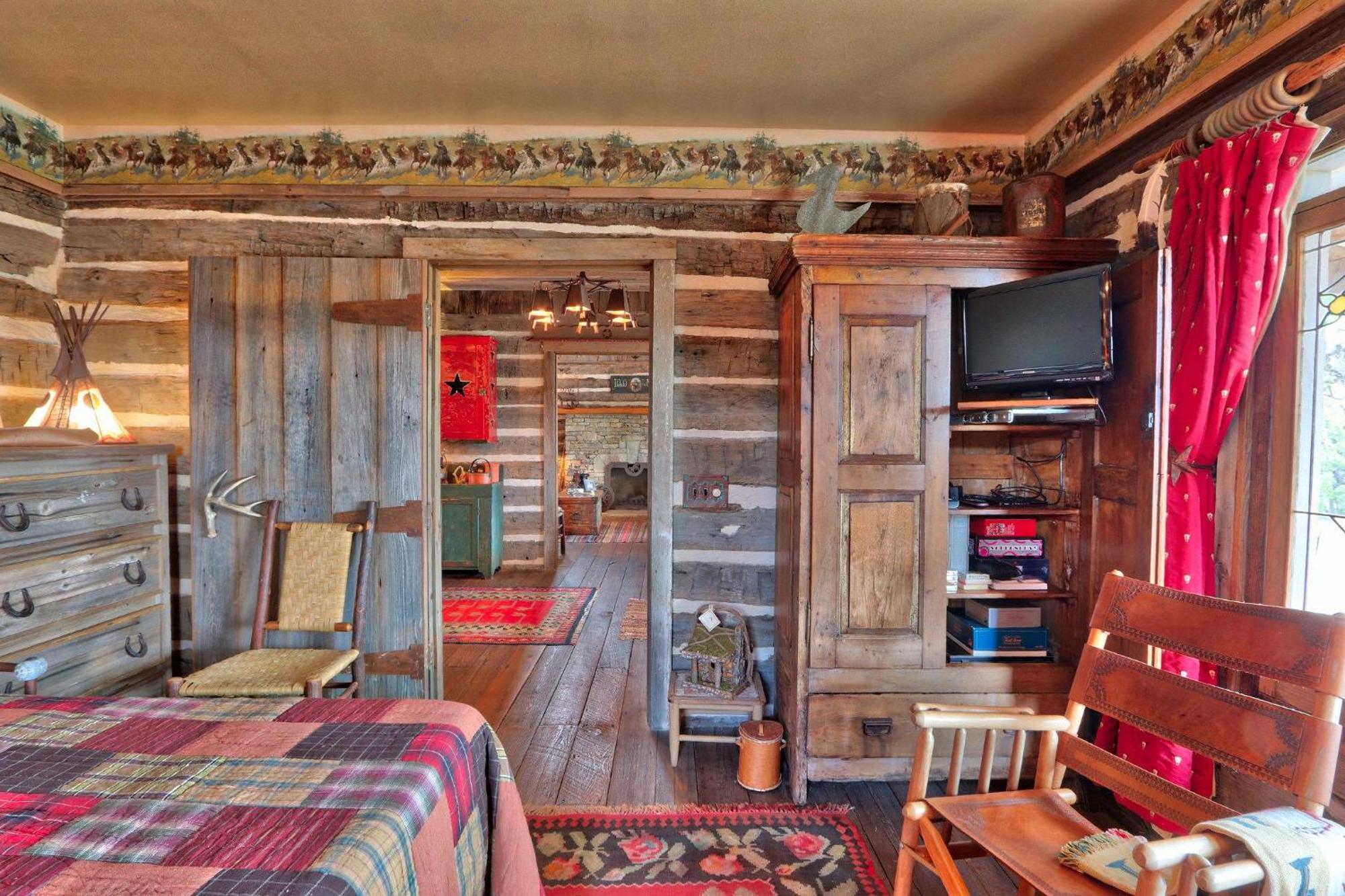 Log Cabin At Old Glory Ranch Wimberley Ngoại thất bức ảnh