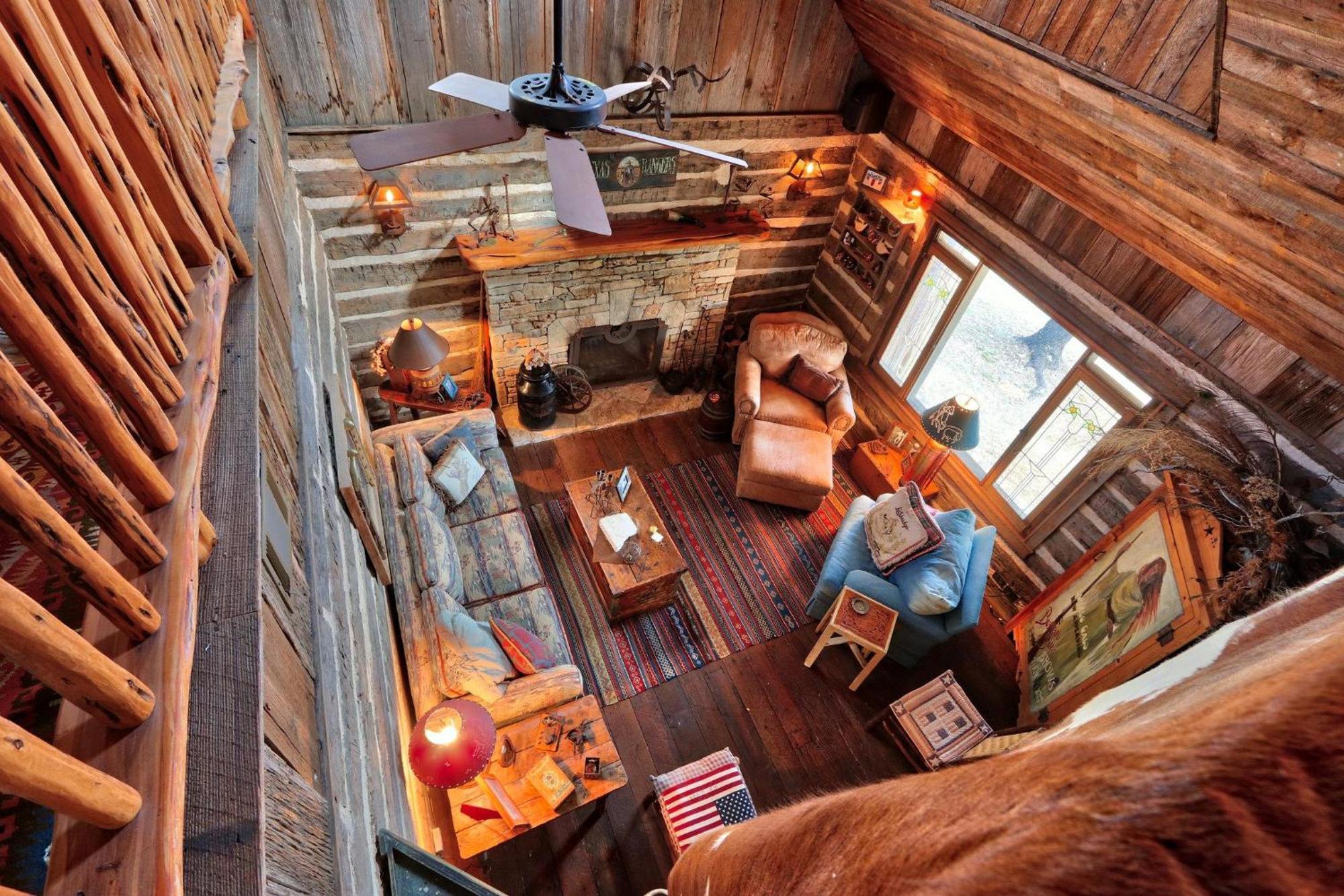 Log Cabin At Old Glory Ranch Wimberley Ngoại thất bức ảnh