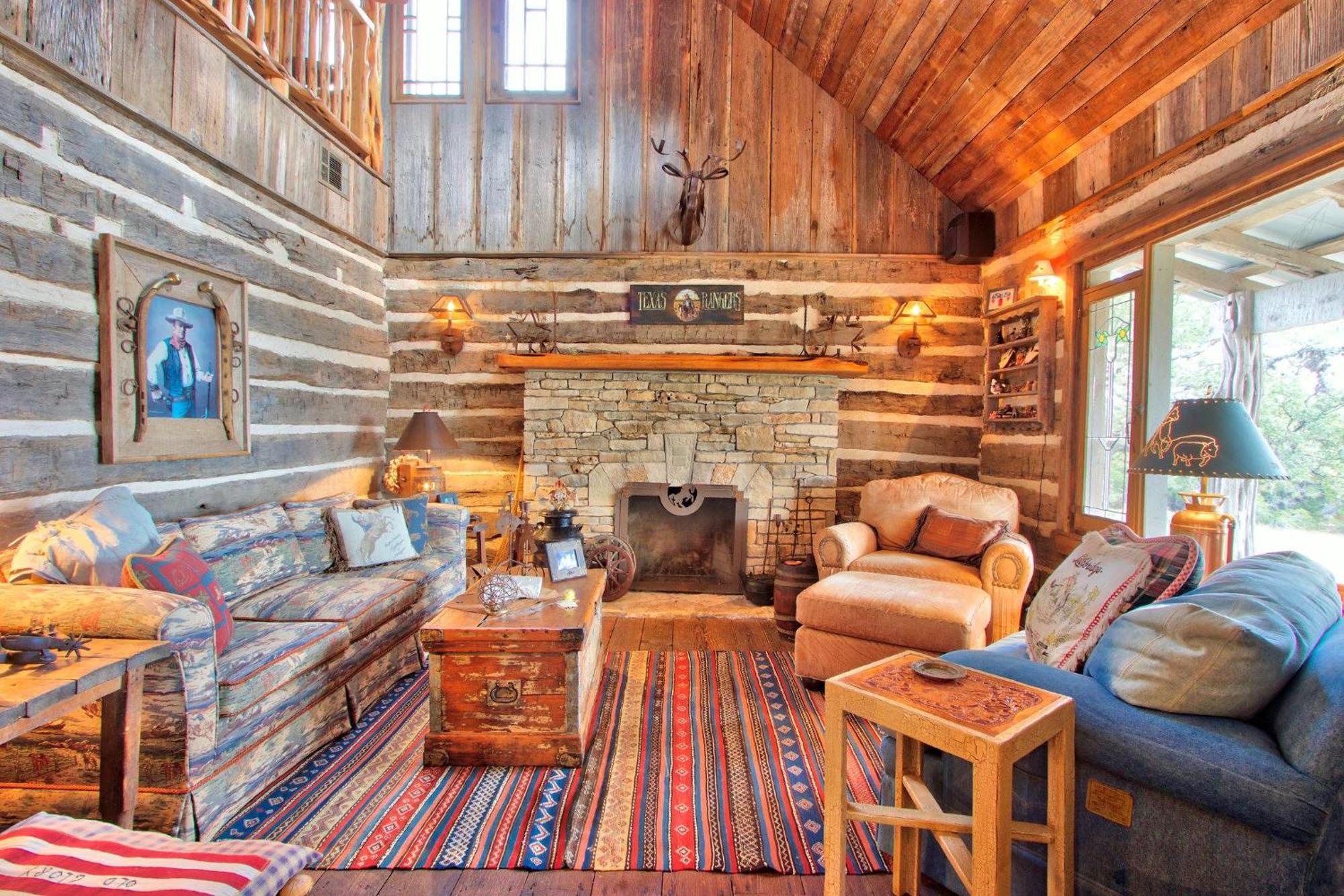 Log Cabin At Old Glory Ranch Wimberley Ngoại thất bức ảnh